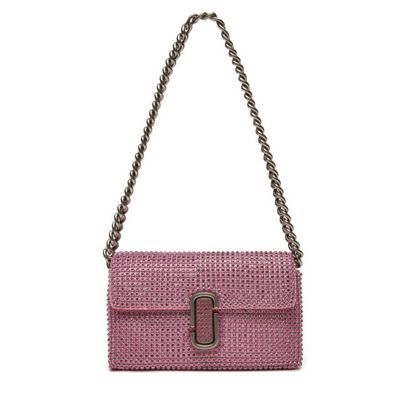 Дамска чанта Marc Jacobs The Rhinestone J Marc Mini Shoulder Bag H912M06RE22 Розов цвят на ниска цена