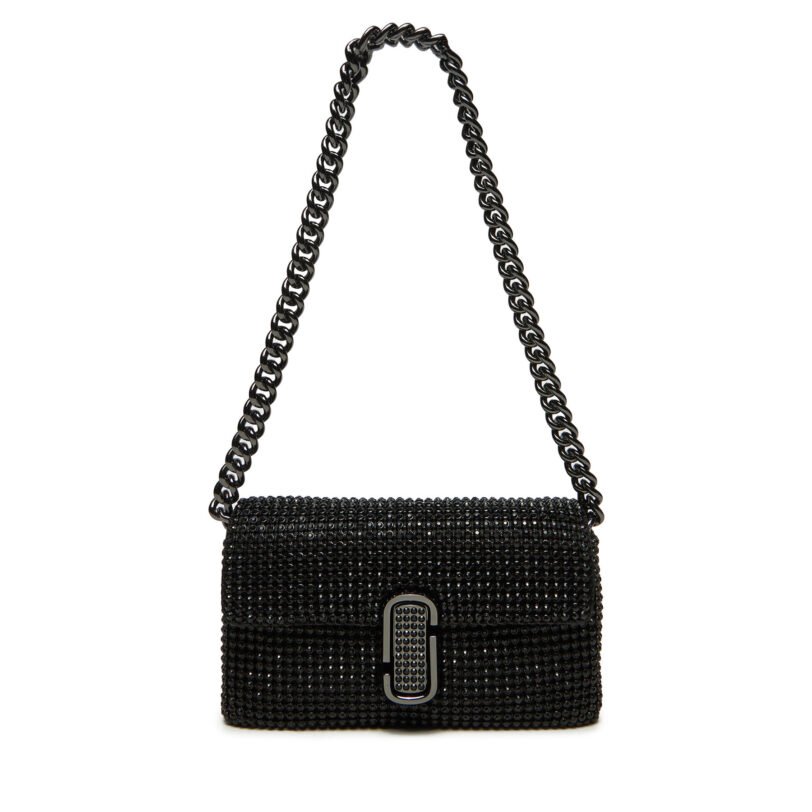 Дамска чанта Marc Jacobs The Rhinestone J Marc Mini Shoulder Bag H912M06RE22 Черен цвят на ниска цена