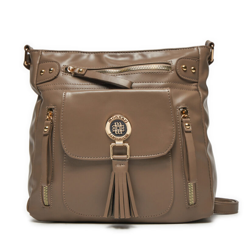Дамска чанта Monnari TORIMP0-24Z-BAG5810-K015D000-R00 Кафяв цвят на ниска цена