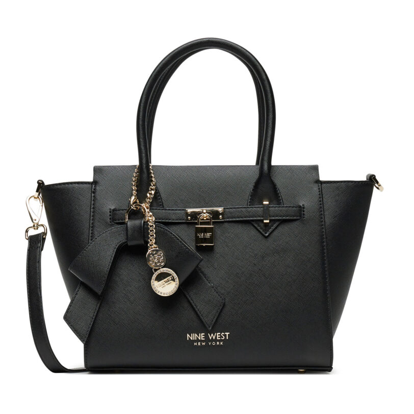 Дамска чанта Nine West CEO-Chelsea-Charm-II-LX10185 Черен цвят на ниска цена