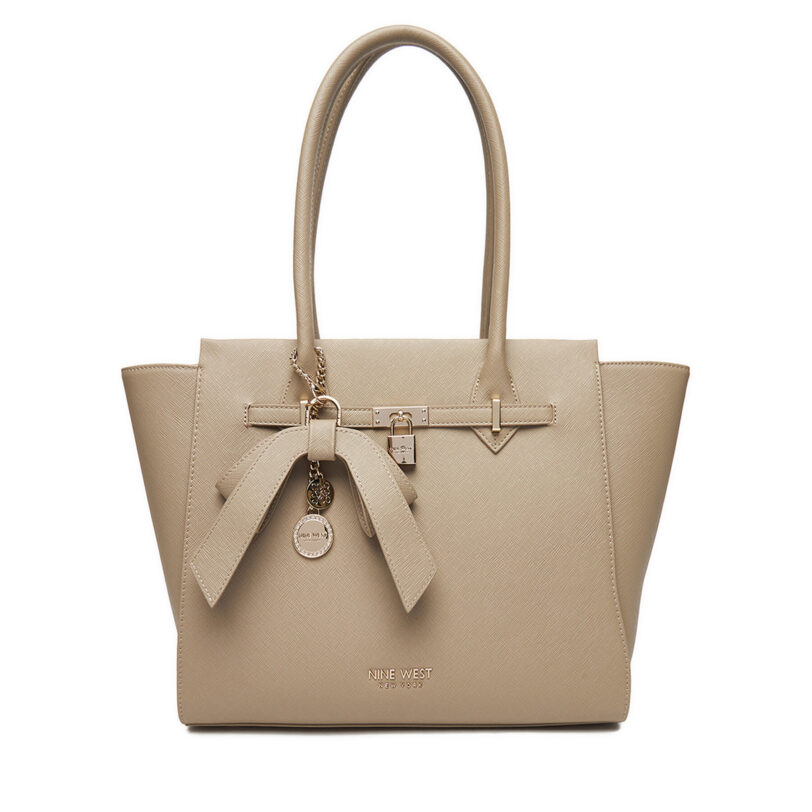 Дамска чанта Nine West CEO-Chelsea-Charm-III-LX10186 Бежов цвят на ниска цена