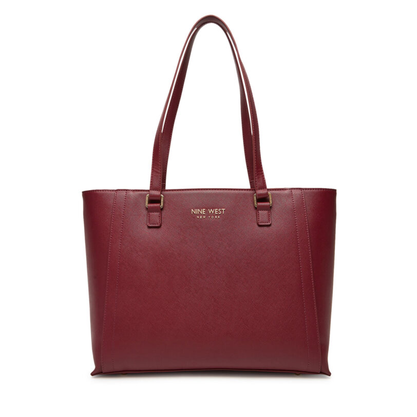 Дамска чанта Nine West CEO-Midtown Maven-LX9844 Бордо цвят на ниска цена