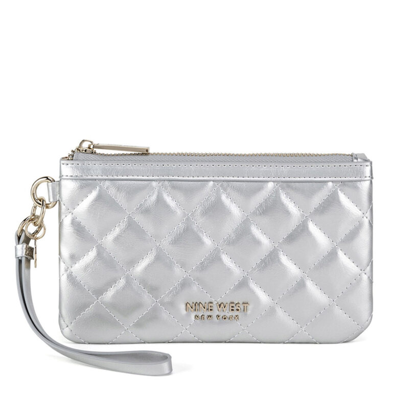 Дамска чанта Nine West LILLA1 Сребрист цвят на ниска цена