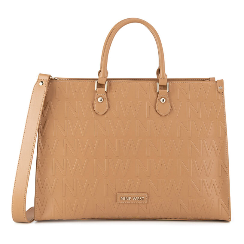 Дамска чанта Nine West LX10044 Кафяв цвят на ниска цена