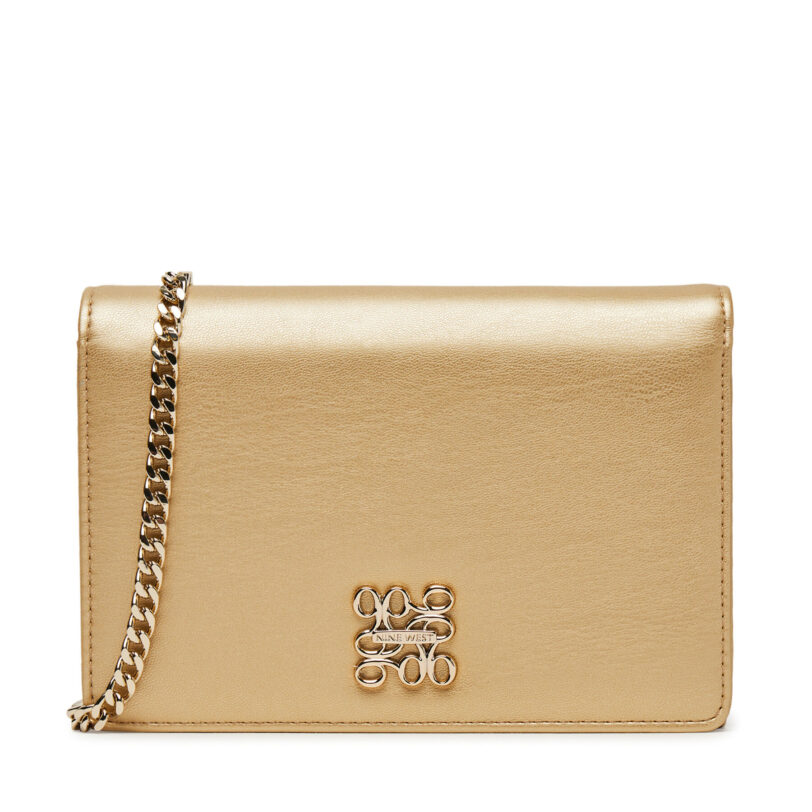 Дамска чанта Nine West RZ-01 NW Златист цвят на ниска цена