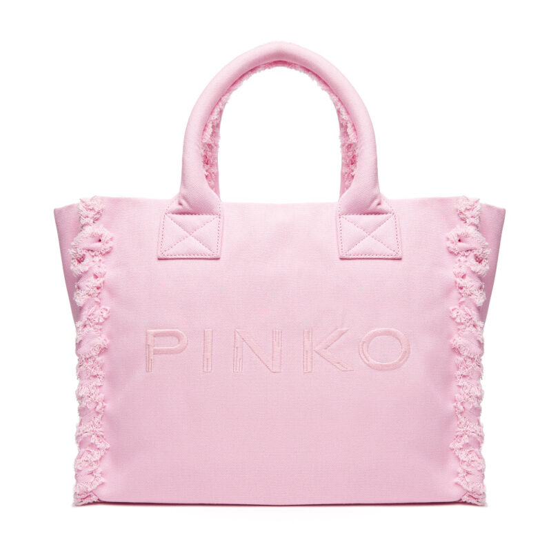 Дамска чанта PINKO Beach Shopping PE 25 PLTT 100782 A1WQ Розов цвят на ниска цена