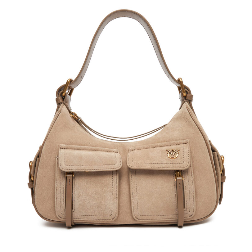 Дамска чанта PINKO Cargo Bag Classic PE 25 PLTT 102794 A29N Бежов цвят на ниска цена
