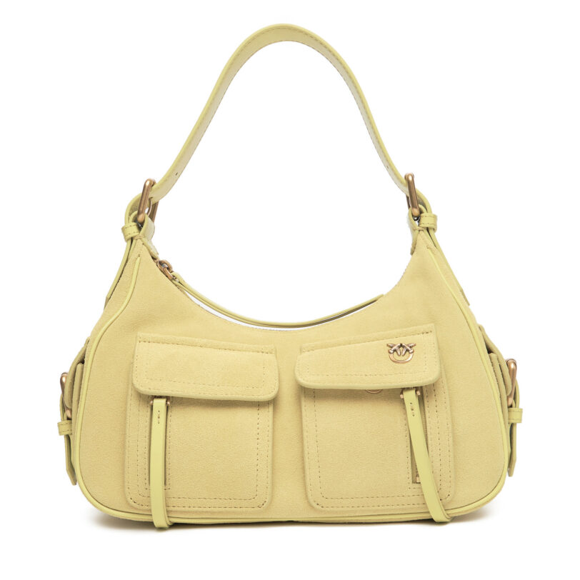 Дамска чанта PINKO Cargo Bag Classic PE 25 PLTT 102794 A29N Зелен цвят на ниска цена