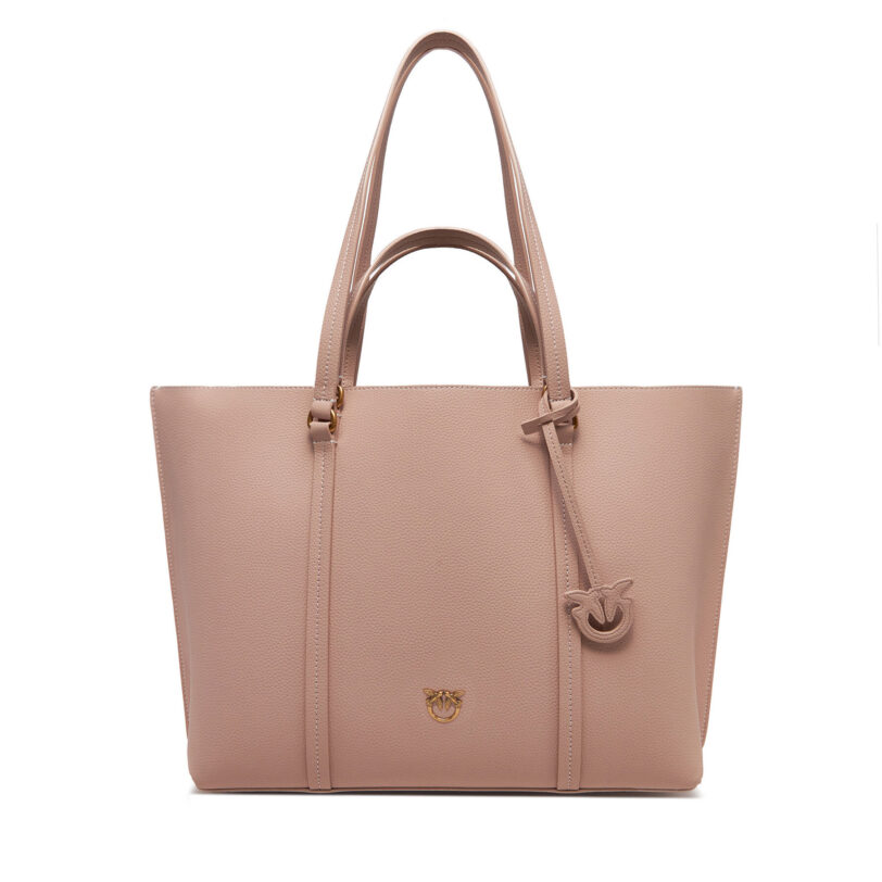 Дамска чанта PINKO Carrie Shopper Big AI 24-25 PLTT 102832 A1LF Розов цвят на ниска цена