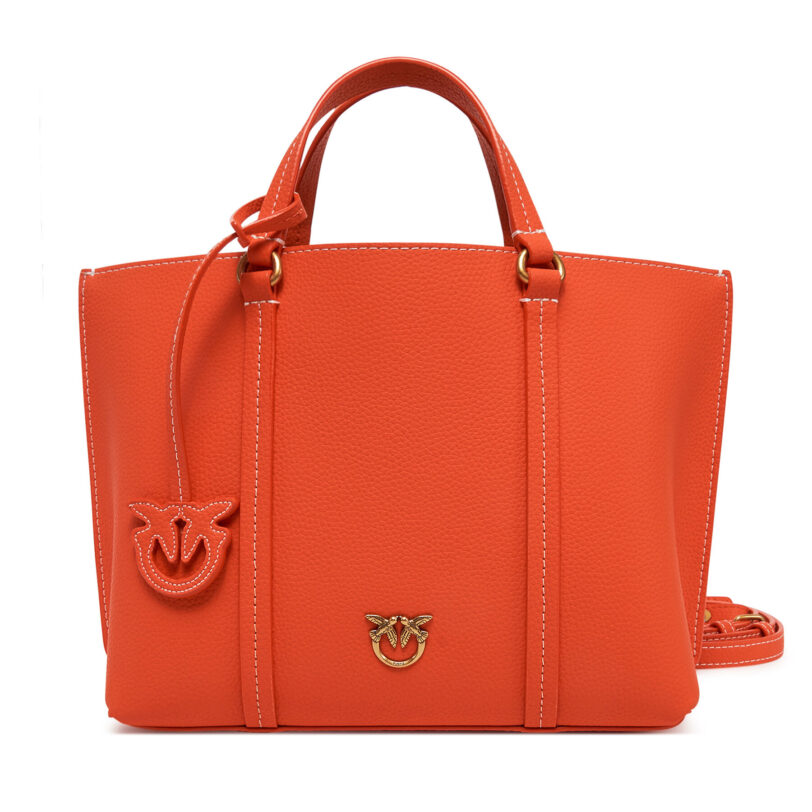 Дамска чанта PINKO Carrie Shopper Classic AI 24-25 PLTT 102833 Червен цвят на ниска цена
