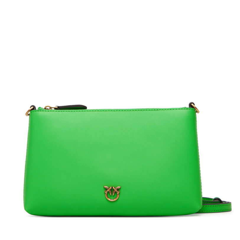 Дамска чанта PINKO Flat Horizontal Mini AI 25-26 104277 A0F1 Зелен цвят на ниска цена