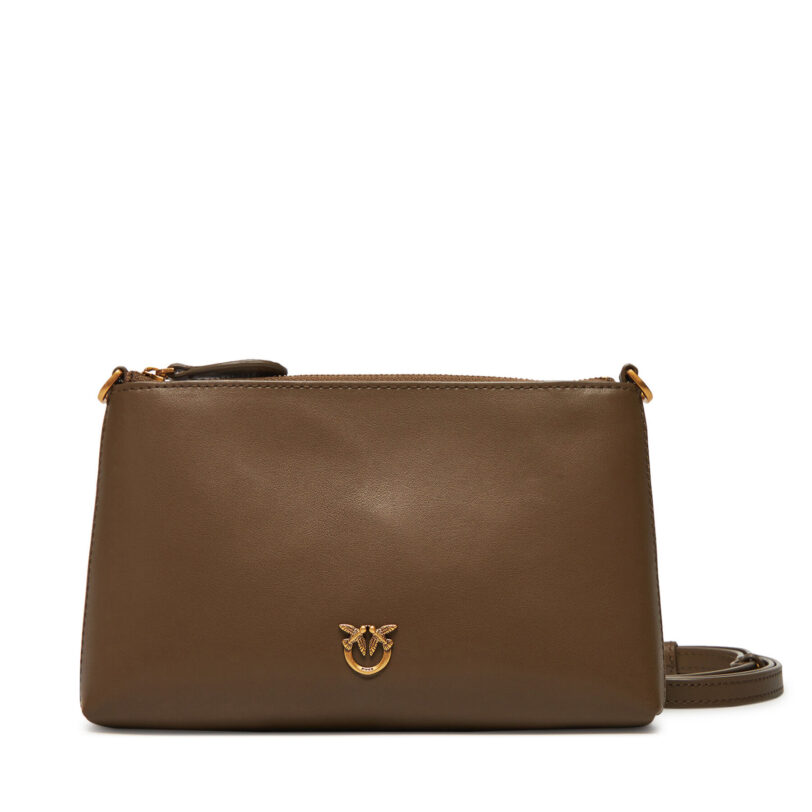 Дамска чанта PINKO Flat Horizontal Mini PE 25 PCPL 104277 A0F1 Каки цвят на ниска цена