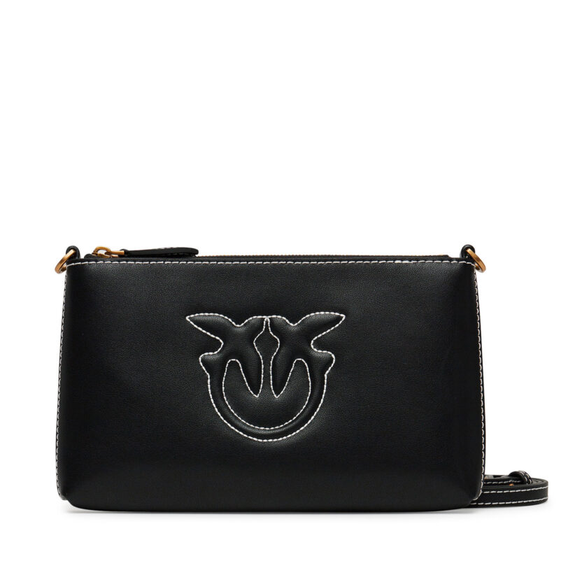Дамска чанта PINKO Flat Horizontal Mini PE 25 PCPL 104277 A2AN Черен цвят на ниска цена