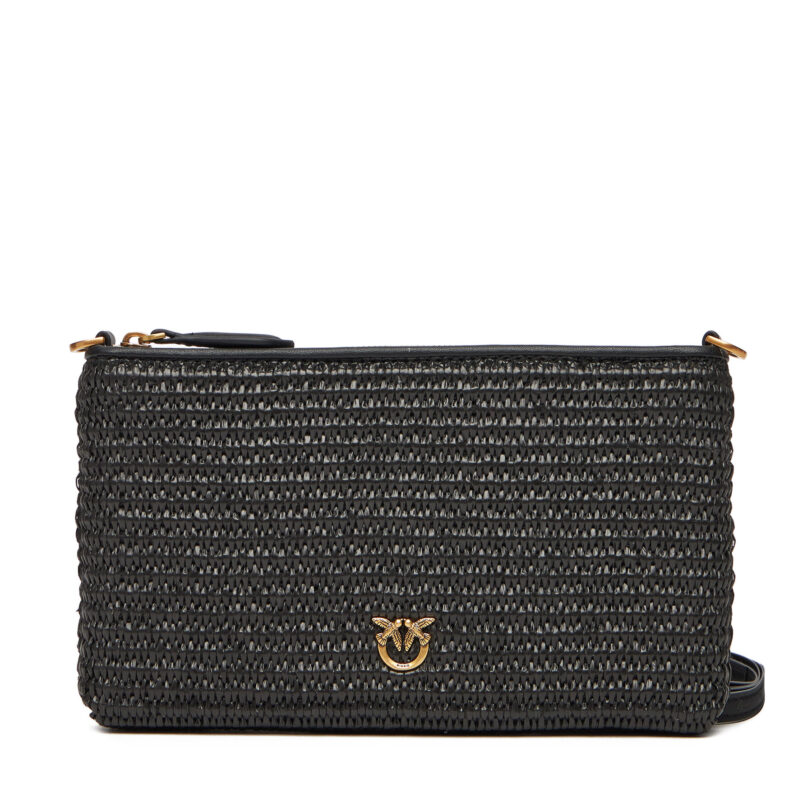 Дамска чанта PINKO Flat Horizontal Mini PE 25 PCPL 104277 A2CF Черен цвят на ниска цена
