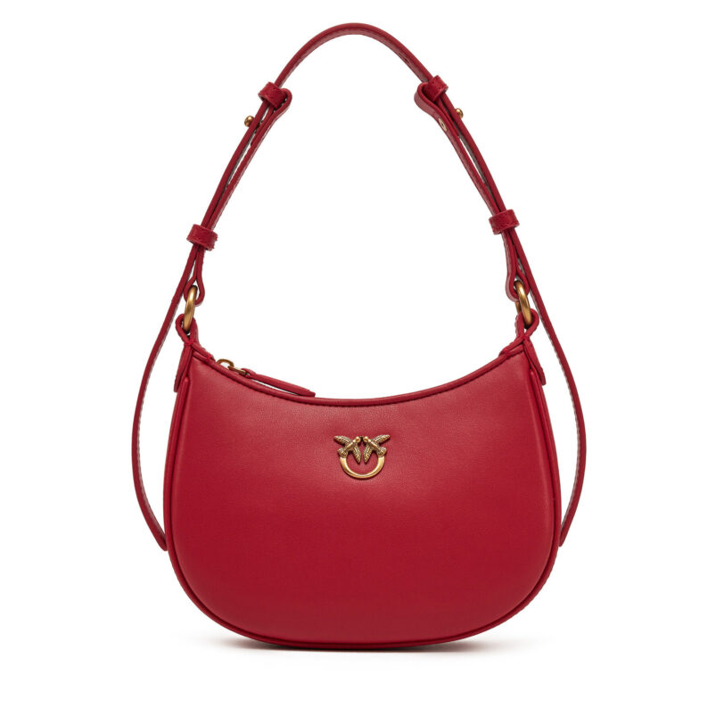 Дамска чанта PINKO Half Moon Baby AI 24-25 PLTT 103538 A0F1 Червен цвят на ниска цена