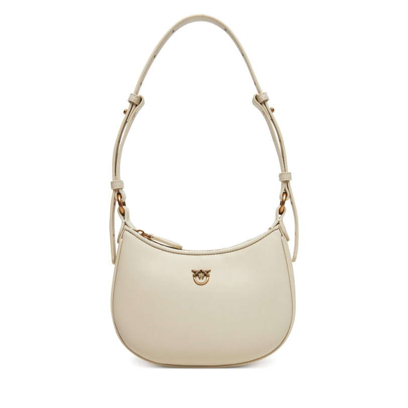 Дамска чанта PINKO Half Moon Baby PE 25 PLTT 103538 A0F1 Бежов цвят на ниска цена