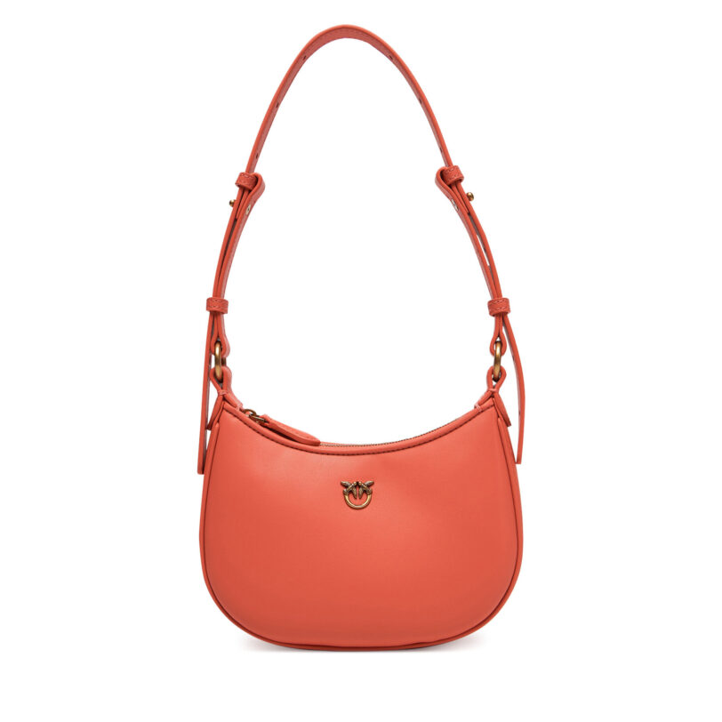 Дамска чанта PINKO Half Moon Baby PE 25 PLTT 103538 A0F1 Коралов цвят на ниска цена