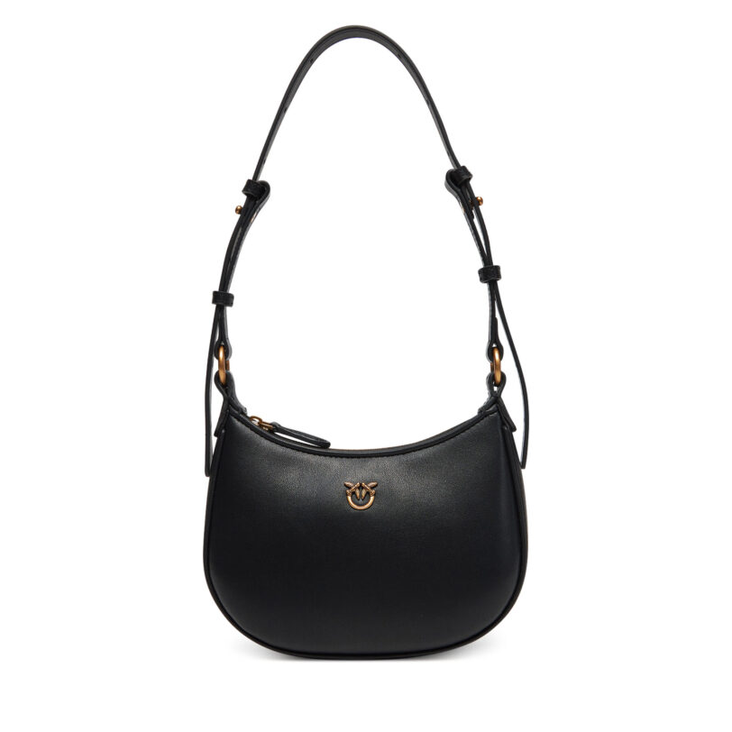 Дамска чанта PINKO Half Moon Baby PE 25 PLTT 103538 A0F1 Черен цвят на ниска цена