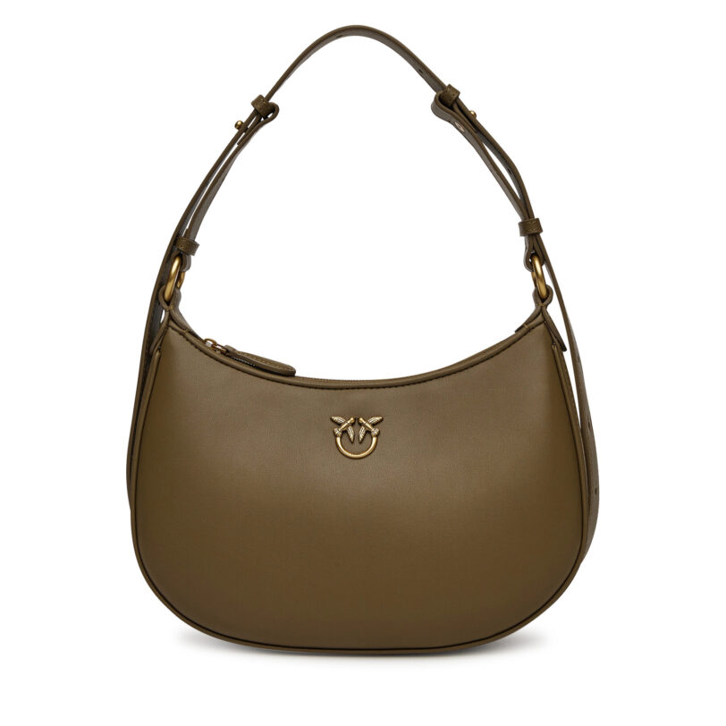 Дамска чанта PINKO Half Moon Mini AI 23-24 PLTT 101523 A11Q Кафяв цвят на ниска цена