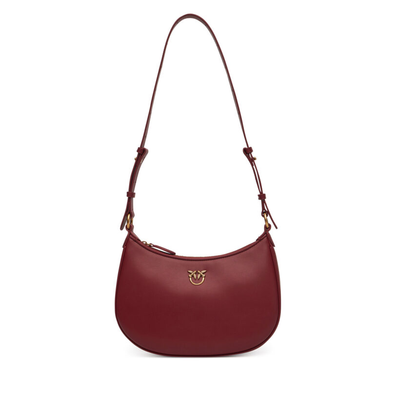 Дамска чанта PINKO Half Moon Mini Fl 102790 A0F1 Бордо цвят на ниска цена