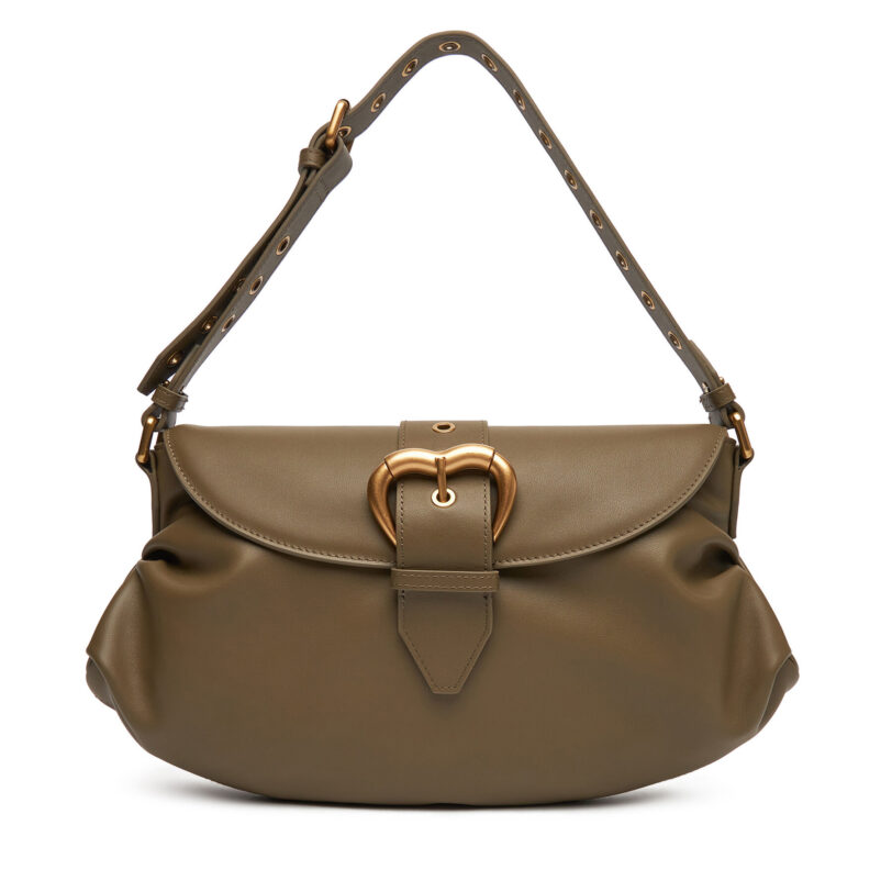 Дамска чанта PINKO Jolene Shoulder Classic PE 25 PLTT 102801 A270 Зелен цвят на ниска цена
