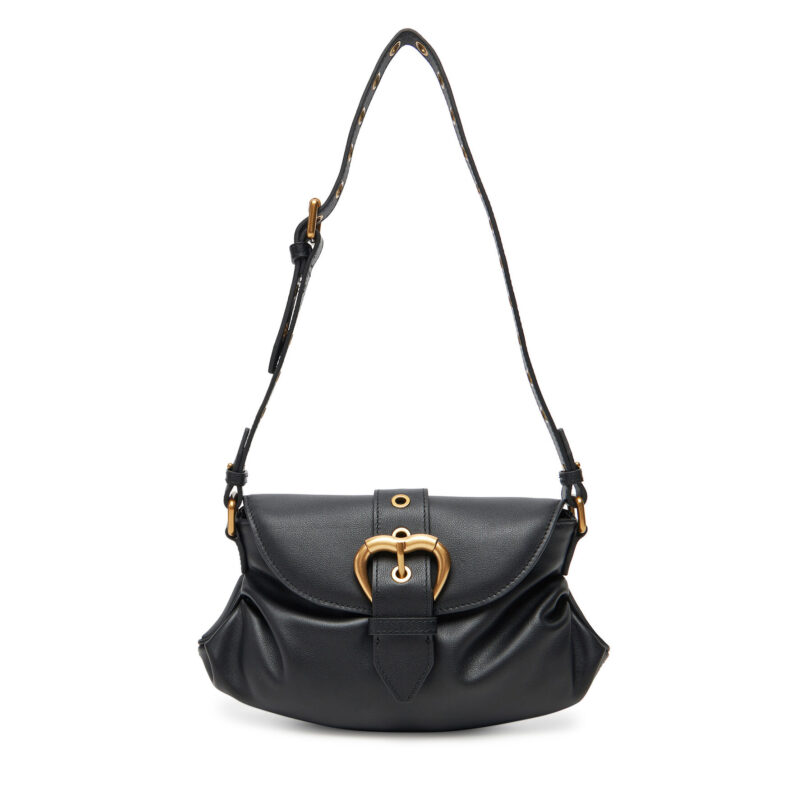 Дамска чанта PINKO Jolene Shoulder Mini PE 25 PLTT 102802 A270 Черен цвят на ниска цена