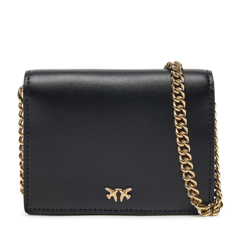Дамска чанта PINKO Jolie Simply Credit Card 1P21KX Y5FF Черен цвят на ниска цена