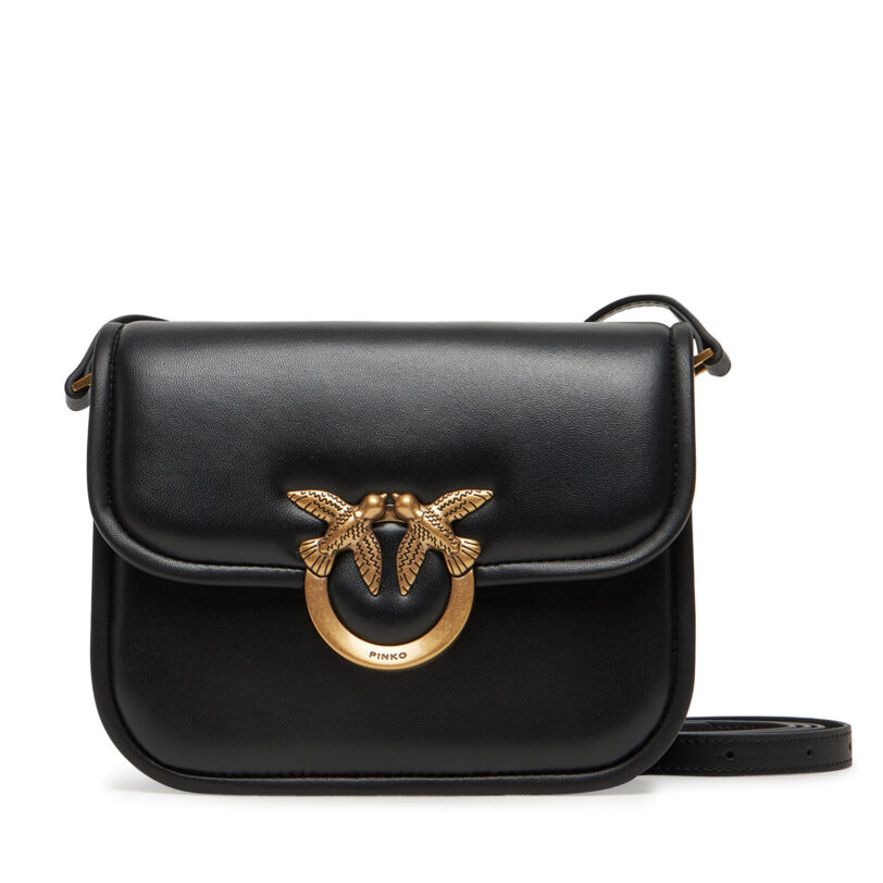 Дамска чанта PINKO Love Box Bag Fl Mini 104297 A26L Черен цвят на ниска цена