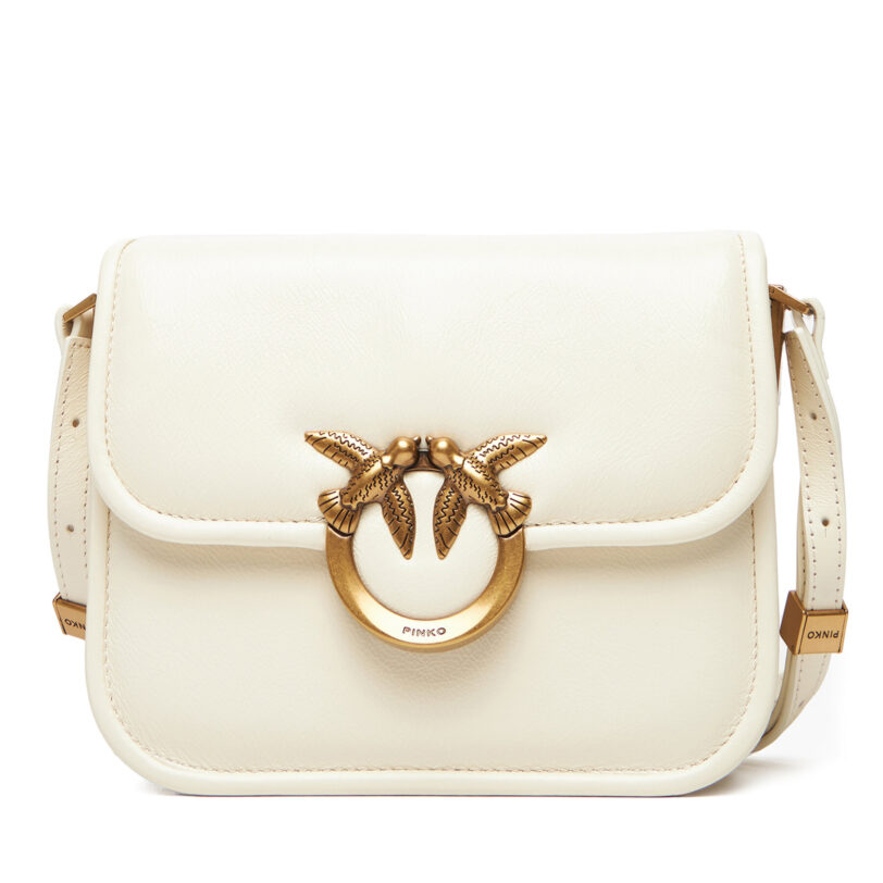 Дамска чанта PINKO Love Box Bag Fl Mini PE 25 PLTT 104297 A26J Екрю цвят на ниска цена