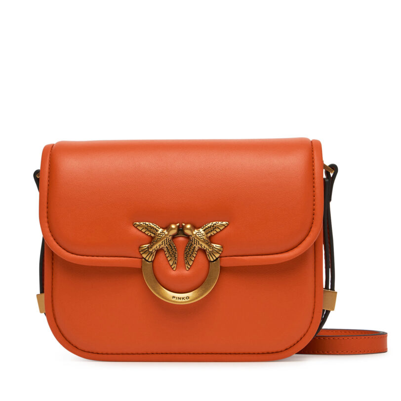 Дамска чанта PINKO Love Box Bag Fl Mini PE 25 PLTT 104297 A26L Оранжев цвят на ниска цена