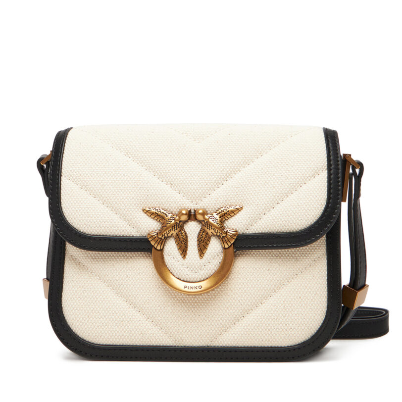 Дамска чанта PINKO Love Box Bag Fl Mini PE 25 PLTT 104297 A2C7 Бежов цвят на ниска цена