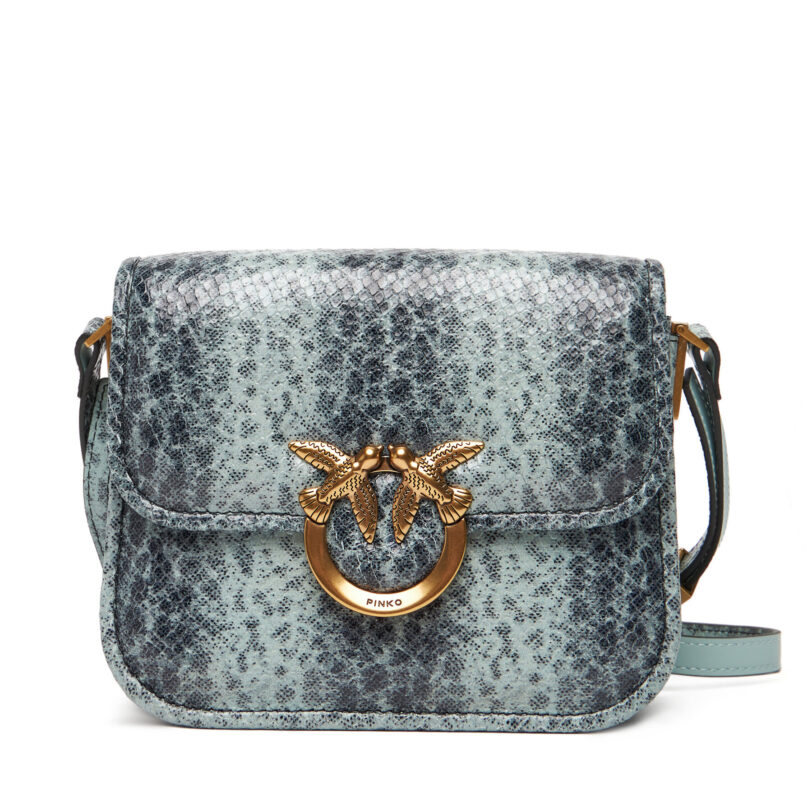 Дамска чанта PINKO Love Box Bag Fl Mini PE 25 PLTT 104297 A2CH Зелен цвят на ниска цена