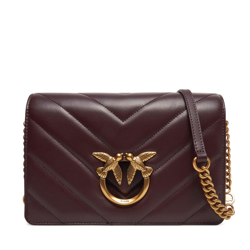 Дамска чанта PINKO Love Click Classic PE 25 PLTT 100063 A136 Виолетов цвят на ниска цена