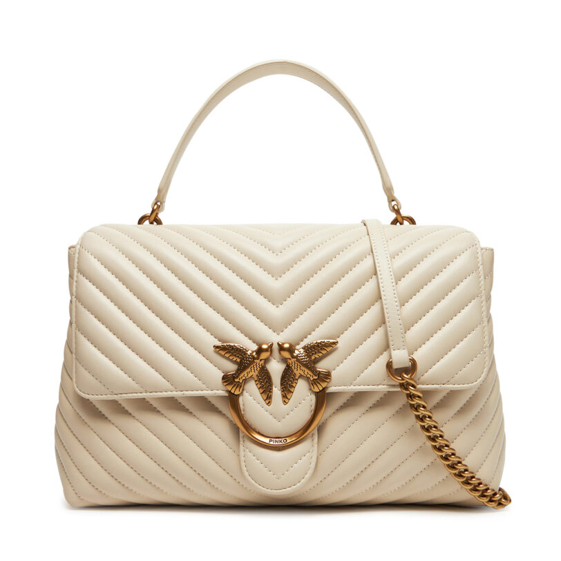 Дамска чанта PINKO Love Lady Puff Big Cl 100042 A0GK Z14Q Бял цвят на ниска цена