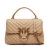 Дамска чанта PINKO Love Lady Puff Mini Cl AI PE 25 PLTT 100044 A0GK Бежов цвят на ниска цена