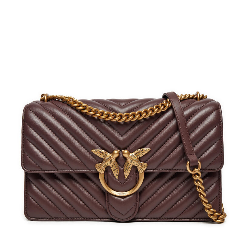 Дамска чанта PINKO Love One Classic Dc AI 24-25 PLTT 100941 A0GK Бордо цвят на ниска цена