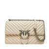 Дамска чанта PINKO Love One Classic Dc PE 24 PLTT 100941 A0GK Екрю цвят на ниска цена
