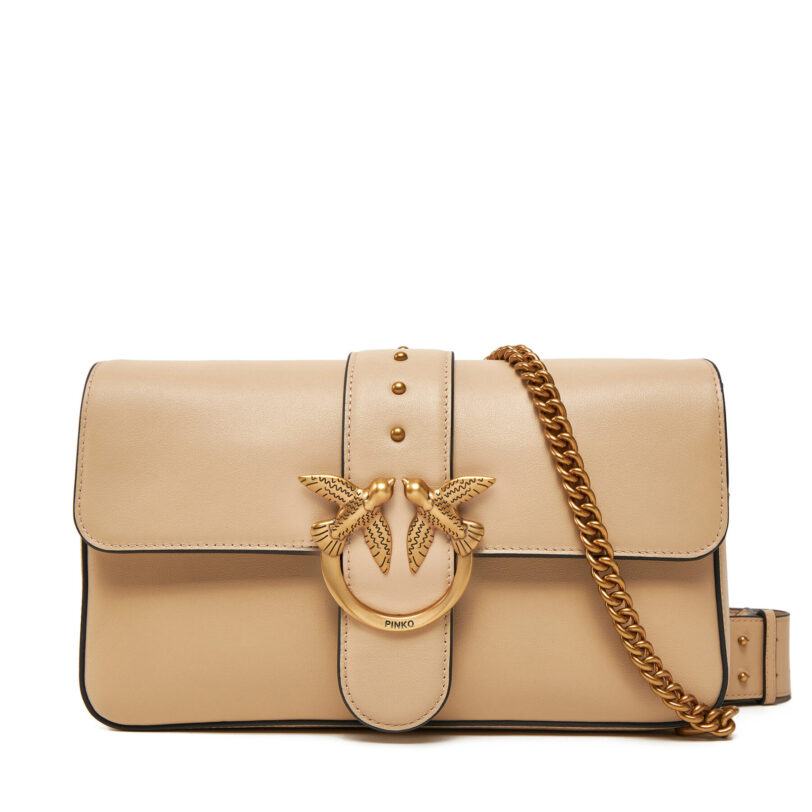 Дамска чанта PINKO Love One Classic Fl 104524 A0QO C50Q Бежов цвят на ниска цена