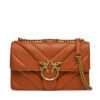 Дамска чанта PINKO Love One Classic Light Dc 104549 A26Z Кафяв цвят на ниска цена