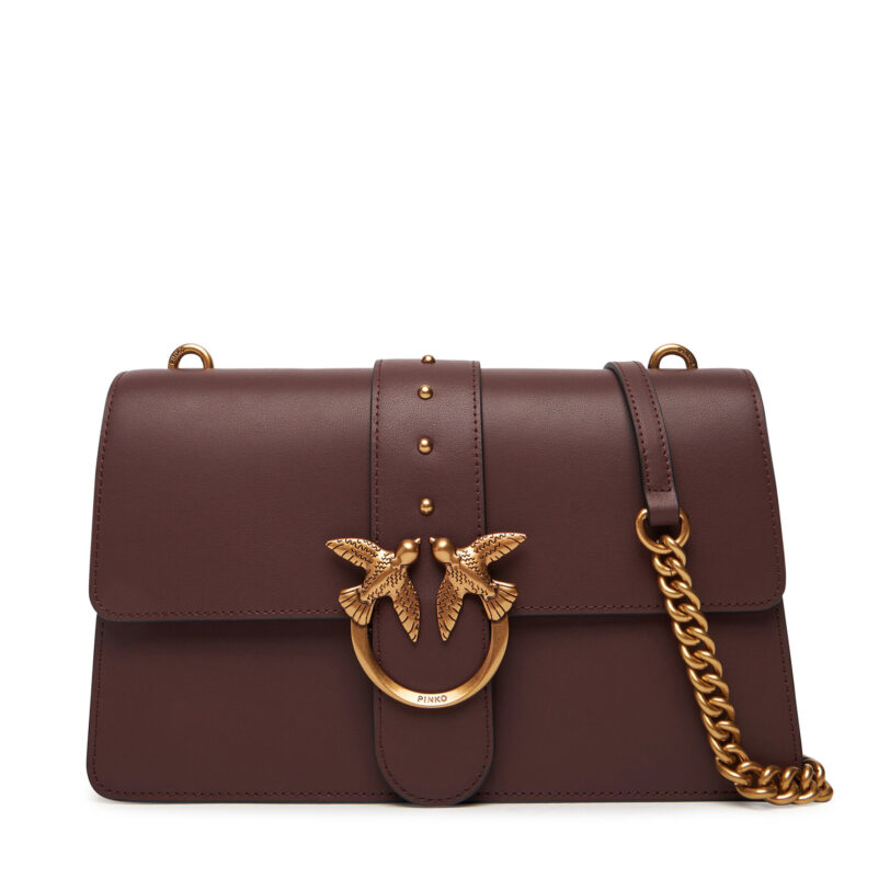 Дамска чанта PINKO Love One Classic ST.CL Al 25-26 PLTT 105857 A0F1 Бордо цвят на ниска цена