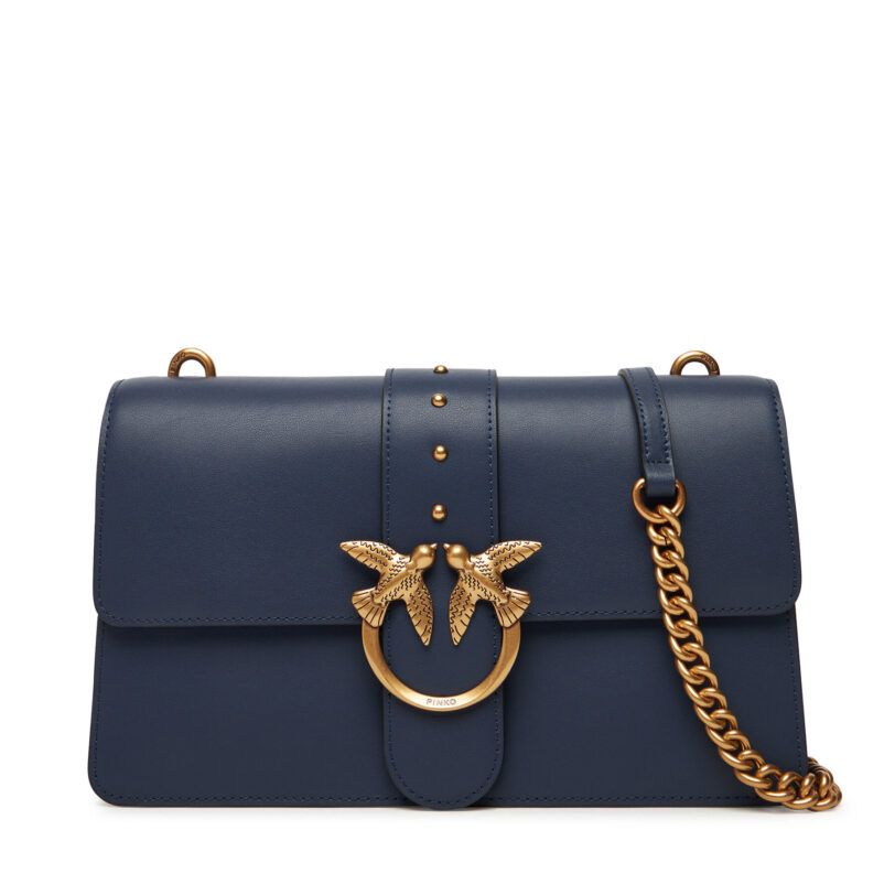 Дамска чанта PINKO Love One Classic ST.CL Al 25-26 PLTT 105857 A0F1 Тъмносин цвят на ниска цена