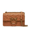Дамска чанта PINKO Love One Mini Dc PE 25 PLTT 100074 A1YB Кафяв цвят на ниска цена