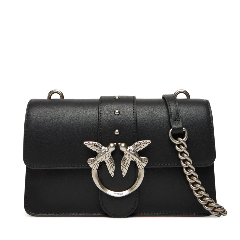 Дамска чанта PINKO Love One Mini ST.CL Al 25-26 PLTT 105856 A0F1 Черен цвят на ниска цена