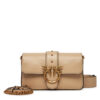 Дамска чанта PINKO Love One Mini Slouchy Fl PE 25 PLTT 104340 A0QO Бежов цвят на ниска цена