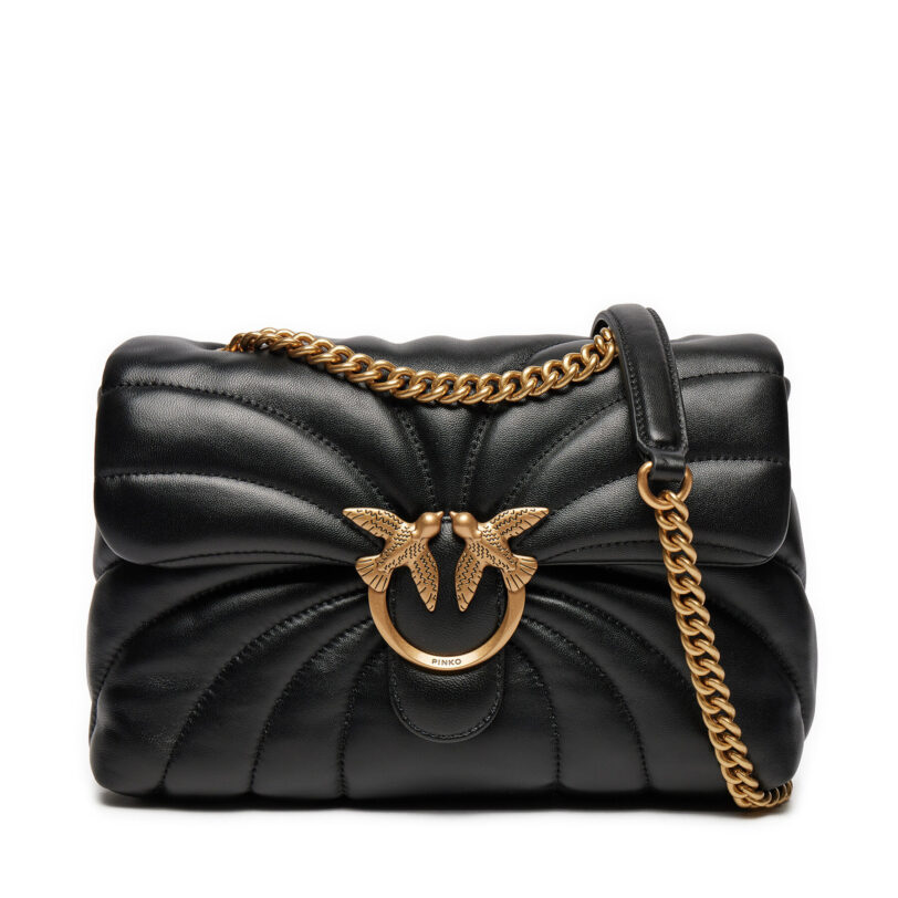 Дамска чанта PINKO Love Puff Classic Cl AI 24-25 PLTT 100038 A1EX Черен цвят на ниска цена