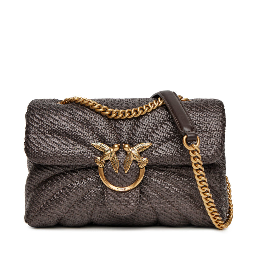 Дамска чанта PINKO Love Puff Classic Cl PE 25 PLTT 100038 A2C8 Кафяв цвят на ниска цена