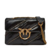 Дамска чанта PINKO Love Puff Mini CL PE 25 PLTT 100039 A26T Черен цвят на ниска цена