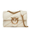 Дамска чанта PINKO Love Puff Mini Cl PE 25 PLTT 100039 A26T Екрю цвят на ниска цена