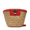 Дамска чанта PINKO Love Summer Bucket PE 25 PLTT 103325 A1RL Бежов цвят на ниска цена