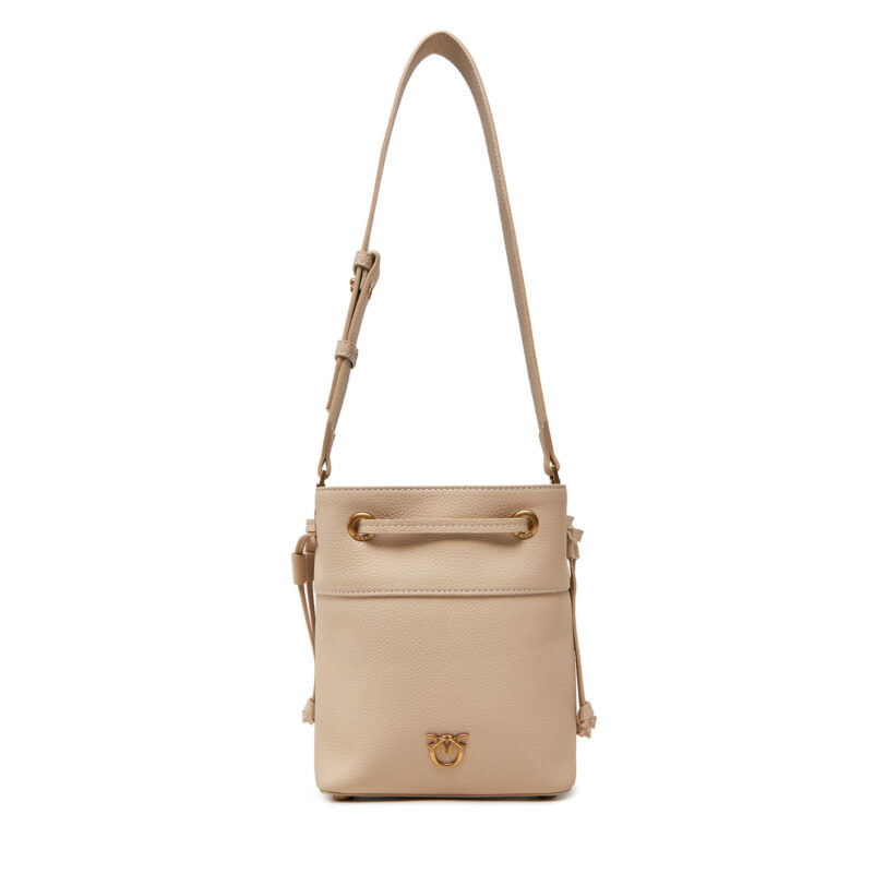 Дамска чанта PINKO Secchiello Mini PE 25 PLTT 104303 A29Q Бежов цвят на ниска цена